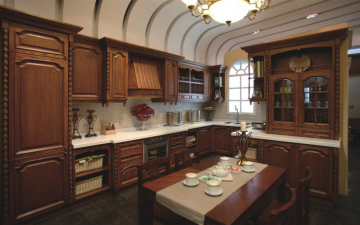 Solid Wood Kitchen Cabinets/Kitchen Furniture (BR-SA07B)