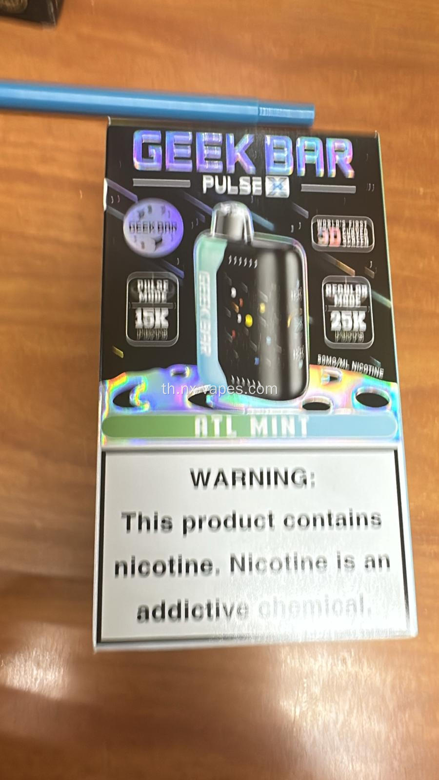 ชาร์จ Geek Bar Pulse X 25K Vape แบบชาร์จได้ขายส่ง