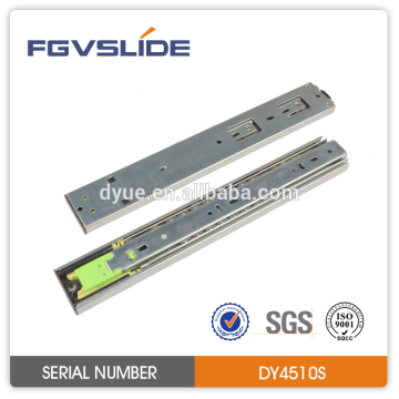 Hot sell push to open telescopic channel drawer slide for table extension