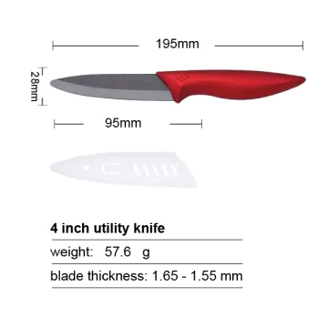 Rose Handle Black Ceramic Knife 4 Inches Knife