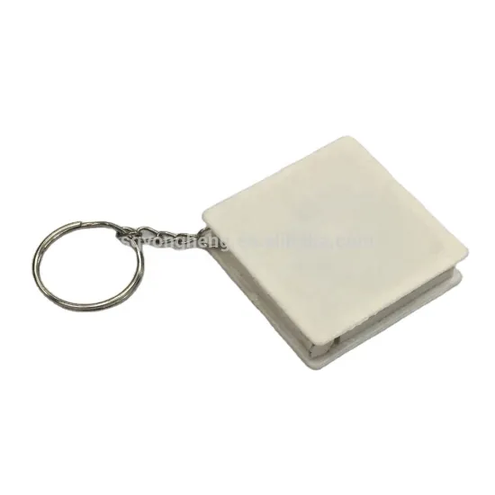 Advertising keychain imprinted mini steel tape measure