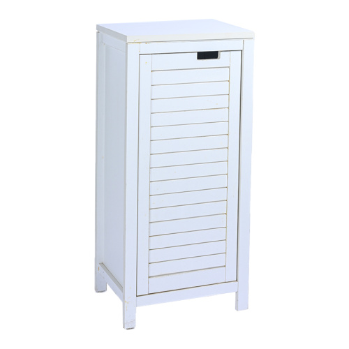 White single door storage cabinet