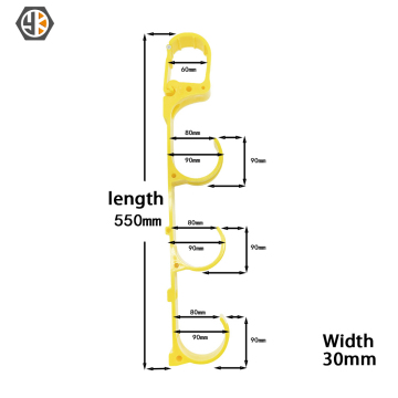 Multi-Purpose Cable Hanger Rack | Plastic Cable Hanging Hook | 550mm 3-Tier Cable Holder