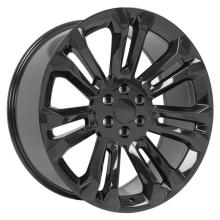 24 Seven Spoke Spoke Black GMC Replica Rim