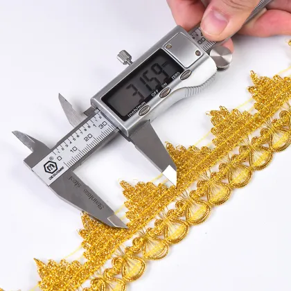 Wholesale Metallic Yarn Gold Lace Trim and Ethnic Webbing Lace: Hot-Sell Customized Options