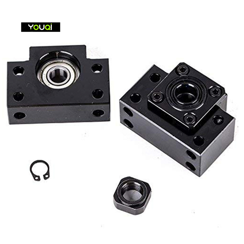 End Supports, Bearing Blocks, and Base for YouQi BK12 & BF12 Ball Screw Systems