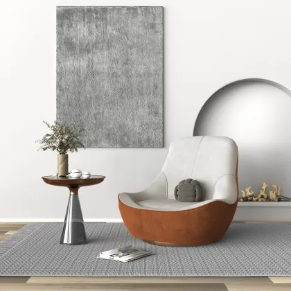 Italian Design Rotatable Lonely Wind High Back Sofa Chair