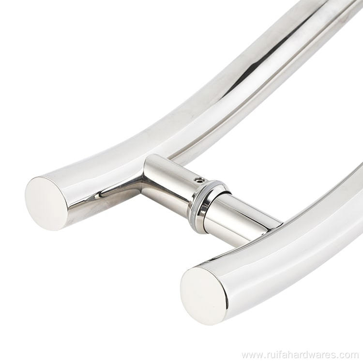 S-shaped Stainless Steel Glass Door Handle