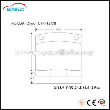 Durable good quality semimetal auto brake pad GDB171-D117 for Nissan car