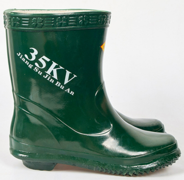 35kV Insulated Boots: Waterproof, Non-slip Electrician High Voltage Rubber Rain Boots