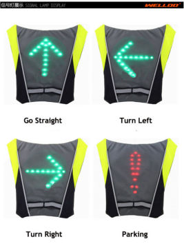 Bicycle lights Bike LED Turn Signal Lights Night Warning Light Rechargeable