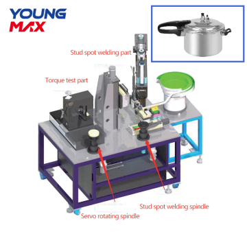 Pressure cooker automatic stud welding machine