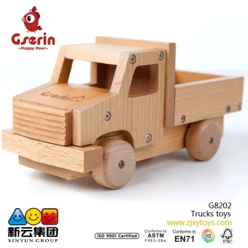 Wooden Disassembly and assembly Trucks toys