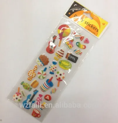 promotion puffy sticker , puffy self-adhesive sticker