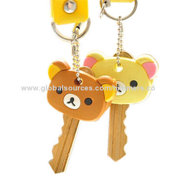 Cute bear, high quality, new design, soft, safe silicone key cover