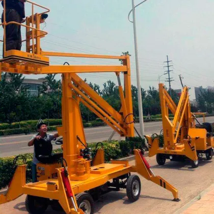CE Approved Electric Power Hydraulic Drivable Boom Lift