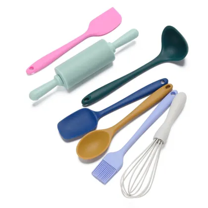 Silicone Kitchen Utensils Set Heat-Resistant Cooking Tools