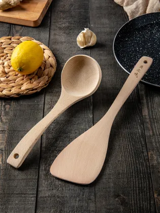 Commercial wholesale quality household pure wood spoon