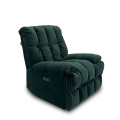 Silla reclinable de terciopelo verde moderno