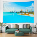 Minimalist partition decorative tapestry