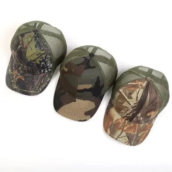2019 Hunting Camo Net 6-Panel Summer Baseball Cap from BJ Outdoor