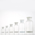 Wide mouth reagent bottle with ground-in glass stopper