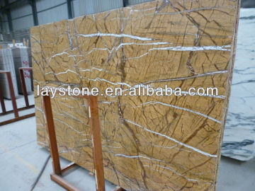 Rain forest brown golden marble