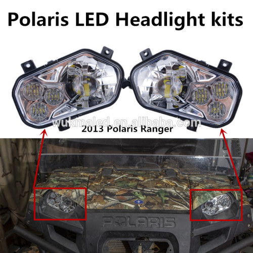Polaris Led Headlight Kit for old ATV UTV 2013 Polaris Ranger and Sportsman 2012-2013