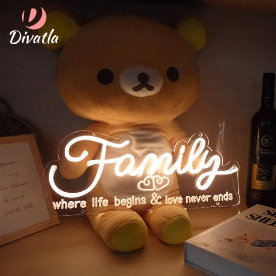 DIVATLA Wholesale: Custom Text Engraving LED Neon Sign