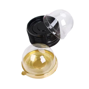 Transparent Clear Plastic Round Small Cupcake Cake Container