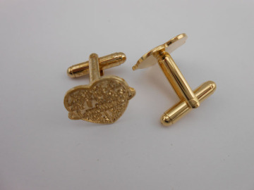 Gold Heart Cufflinks (GZHY-XK-017)