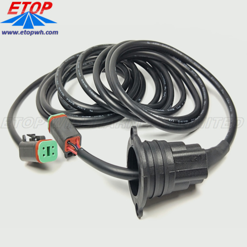 custom waterproof wiring harness with auto DT plug