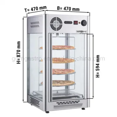 Heated Display Cabinet Warmer Hot Food Showcase Fried Chicken Food Display Warmer