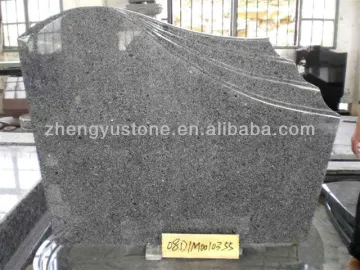 Grey Granite Tombstone
