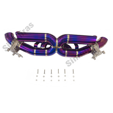 Titanium Purple Fit Porsche 992 Carreras 3.0L Turbo 20-24 Pro-1 Center X-Pipe Auspuff