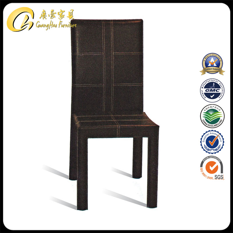 Black Dining Leather Chair (F-001)