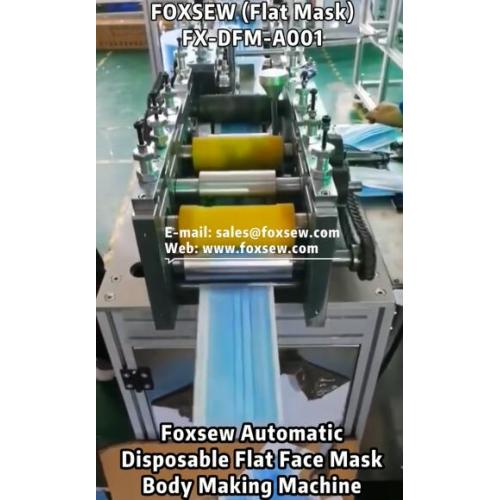 Automatic Disposable Surgical Face Mask Body Making Machine