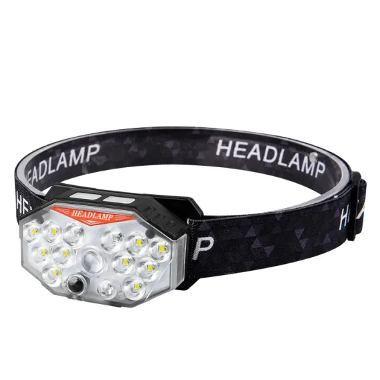 Rechargeable Headlamp with Motion Sensor LED Head Lantern for Camping