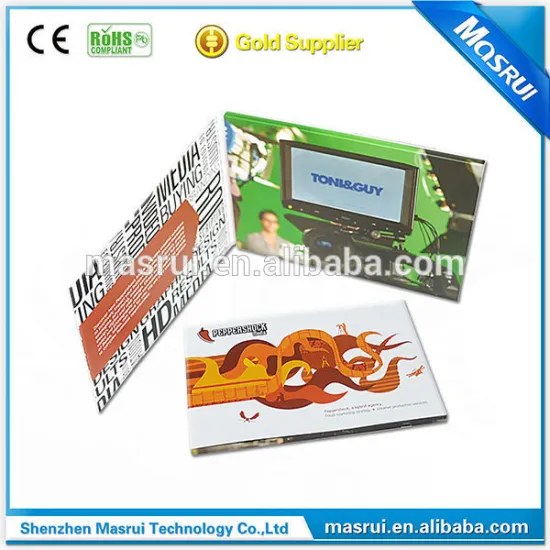 Deluxe Brand Marketing Use Video Brochure with Different Size and Shape