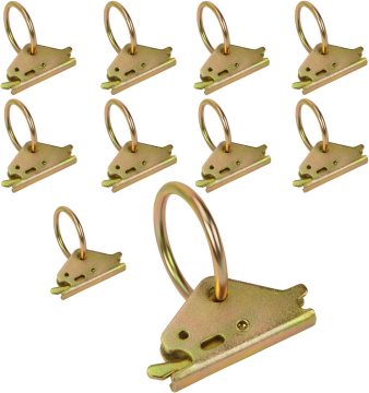 Heavy Duty Steel Tie Down System for Secure Cargo - E-Track Fittings, O-Rings, Anchors & Hooks