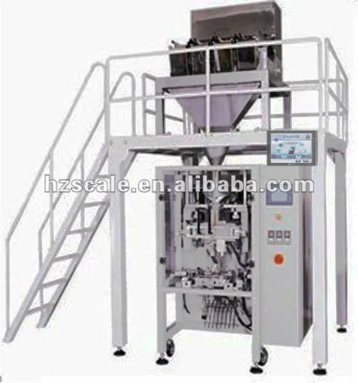 Automatic 4 Head Linear Weigher for Rice Packaging system Machinery with Dosing Filler Machine