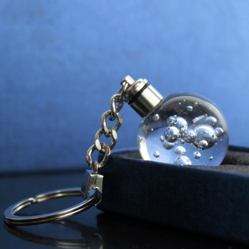 Global Cheap Fashion Crystal Glass Key Chain for Promotional Gifts