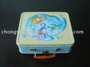 Back to school lunch tin box