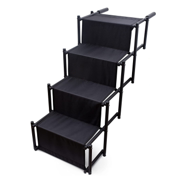 Portable Oxford Stainless Steel Pet Dog Steps Ramp: Lightweight and Non-slip Design for Easy Climbing