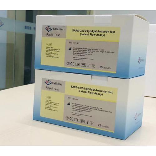 Cassette de test rapide d'immunoglobuline M COVID 19