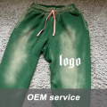 Customized Logo Green High Quality Men's Trousers