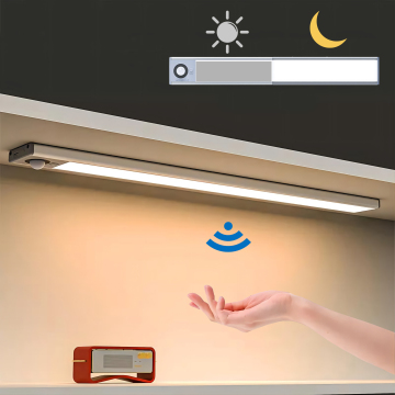 Dimmable LED Under Cabinet Light - Kitchen Cabinet Lighting with 3 Modes and Light Sensor