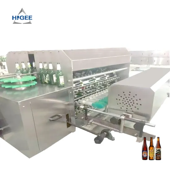Higee Beer Bottle Washer: Recycle Glass Bottle Washing Machine with Brush Type Bottle Label Remover