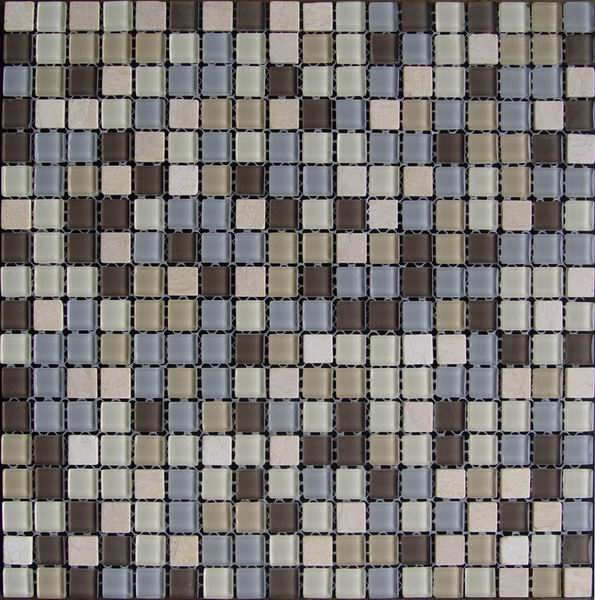 Competitive Price Glass Stone Mixed Mosaic Tile