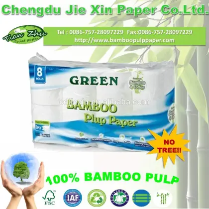 100% bamboo pulp Embossed Tissue Paper/ Toilet paper/ Soft Toilet Tissue